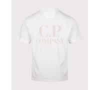 C.P. Company Mens Jersey Logo T-Shirt - Colour: 103 Gauze White - Size: Medium