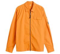 C.P. Company Men's Organic Gabardine Zip Overshirt Russet Orange XL