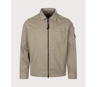 C.P. Company Mens Organic Gabardine Zipped Lens Overshirt - Colour: 356 Fallen Rock - Size: XL