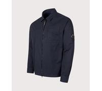 C.P. Company Mens Organic Gabardine Zipped Lens Overshirt - Colour: 888 Total Eclipse - Size: Medium