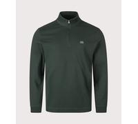 C.P. Company Mens Stretch Piquet Quarter Zip Sweatshirt - Colour: 697 Ponderosa Pine - Size: Medium