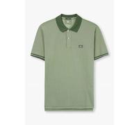 C.P. COMPANY Mens Tacting Piquet Polo Shirt In Duck Green Mens Clothing Size: XL, Colour: Green Fabric