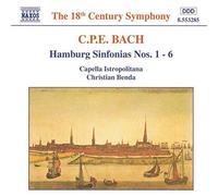 Cap Istropolitana:Benda - BACH, C.P.E.: Hamburg Sinfonias Nos. 1- 6, Wq. 182