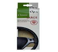 C.P.R. DIY Classic Grip Synthetic Leather Old School Wrap Steering Wheel Cover (Large (16" ND), Beige)
