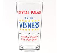 C.Palace FA Cup Winners Beer Pint Glass 2025 Souvenir