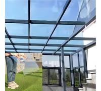 C Panel for Roof Covering Outdoor Rain Protect Greenhouse Replacement Easy to Cut Carport Canopy (L400xW180xT0.2cm)