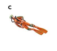 (C) Plastic Seabed Exploration Diver Doll Scene Decoration Toys Miniature Oceans Scene Model Diver Action
