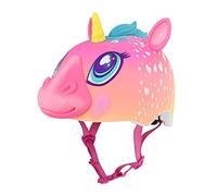 C-Preme Raskullz Child Helmet (5+ Years) - Super Rainbow Corn, Fun 3D Unicorn Design, High-Impact Protection, Adjustable Fit, and Cool Ventilation for Safe and Stylish Riding