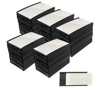 C Profile Magnetic Shelving Label Holders 100 Pk - 35 x 80mm (H x L) - Perfect for racking warehouses