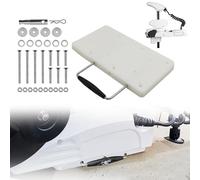 C Q CHANG QI 1854021 Quick Release Bracket MKA-21,Compatible With Minn Kota Trolling Motor Mounting Bracket,Fits Terrova,Ulterra,Deckhand 40,PowerDrive V2 /Pontoon Trolling Motors,White.