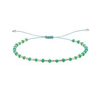 C·QUAN CHI Crystal Gold Beads Braided Strand Bracelets Simple Pure Color Stacking Wrap Bangle for Women Adjustable Handmade Jewelry, Average, Miyuki Bead, no gemstone