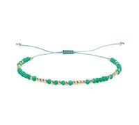 C·QUAN CHI Crystal Gold Beads Braided Strand Bracelets Simple Pure Color Stacking Wrap Bangle for Women Adjustable Handmade Jewelry, Average, Miyuki Bead, no gemstone