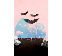 C. R. Gibson ADG-25547 Kailo Chic Acrylic Ghost Halloween Decorations, Sizes Vary, Iridescent, 3 Pieces