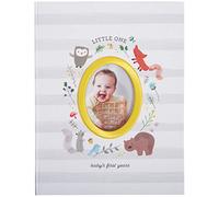 C.R. Gibson B2-24546 Little One Woodland Gender Neutral Baby Memory Book, 8.75" W x 11.3" L with 64 Pages, Multicolor