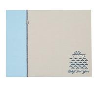 C.R. Gibson Blue Nautical Baby's First Year Memory Book, 12.5" W x 9.75" H, 64 Pages