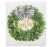 C.R. Gibson Checkered Wreath 3-Ring Recipe Binder with Blank Recipe Cards, 9'' W x 9.5'' H x 1.75'' D, 41pcs