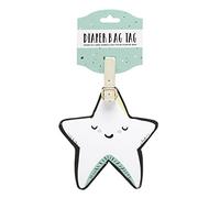 C.R. Gibson Dreaming Star Diaper Bag Tag Baby Accessories, 4.5'' W x 4.75'' H