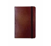 C.R. Gibson Genuine Bonded Leather Journal, by Markings, Smyth Sewn Binding, 192 Ivory Colored Ruled Pages, Pocket On Inside Back Cover, Measures 3.5" x 5.5" - Small Brown (MJ3-4792)