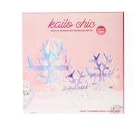 C.R. Gibson Kailo Chic Holiday Acrylic Décor, Iridescent Snowflake, Set of 3 (ADS-25548)