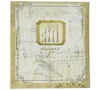 C.R. Gibson Recipe Book, Durable 3-Ring Binder, Holds 40 Recipe Cards Measuring 4" x 6", Book Measures 9" x 9.5" - Perfect Setting