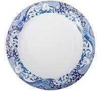 C.R. Gibson Spode Blue Italia Lunch Plates - Elegant Paper Plates for Parties, Timeless Blue & White Tableware