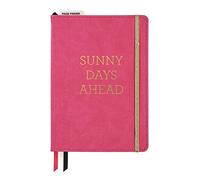 C.R. Gibson Sunny Days Ahead inches Leatherette Freestyle and Planning Notebook, Pink, One Size