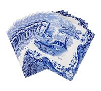 C.R. Gibson TW4-25755 Spode Blue Italia Disposable Paper Cocktail Napkins, 5" x 5", Multicolor, 20 Pieces