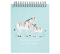 C.R. Gibson ''You Make The World a Brighter Place'' Rainbow Zebra Baby Milestone Cards Photo Prop Flipbook, 8.5'' x 10.5''