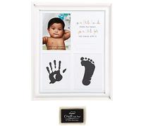 C.R. Gibson ''Your Little Hands Stole My Heart and Your Little Feet Ran Away with It'' Foot Print and Hand Print Baby Photo Frame, 8.75'' x 10.8''