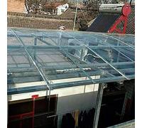 C Roofing Sheet UV Protect Acrylic Greenhouse Panel for Outdoor Canopy Carport & Shed Replacement 2mm Thick (0.6x5m 1.97x16.4ft) Rainproof Cladding