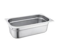 C&S Gastronorm 1/3 Stainless Steel Food Storage & Serving Pans - Multiple Depths & Capacities - Buffet, Catering & Kitchen Use - 4L / 100mm