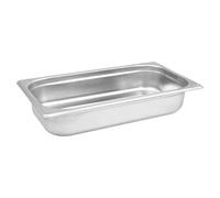 C&S Gastronorm 1/3 Stainless Steel Food Storage & Serving Pans - Multiple Depths & Capacities - Buffet, Catering & Kitchen Use - 2.5L / 65mm