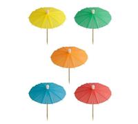 C&S Homestore 144-Pack Mini Ice Cream Umbrella Picks for Drinks & Desserts - Colorful Party Cocktail Umbrellas, Perfect for Decorating Cocktails, Smoothies, Cakes & Tropical Beverages at Events