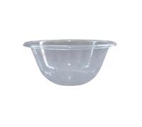 C&S Homestore 15cm Clear Plastic Kitchen Mixing Bowl, Great for Prepping, Serving Bowl, Lightweight, Easy to Clean, Microwave and Dishwasher Safe