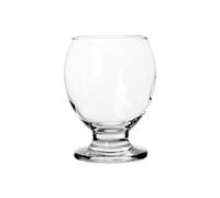 C&S Homestore 3 x LAV Nectar Glass Tumblers 280ml Retro Style Durable Drinking Glasses for Water, Juice, Cocktails, Desserts - Clear Glass with Sturdy Stem - Pack of 3 Dishwasher Safe