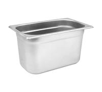 C&S Homestore Gastronorm 1/4 Stainless Steel Catering GN Pan - Durable Food Storage & Serving Tray for Buffet, Restaurant, Hotel, Bain Marie & Commercial Kitchen Use - 4.5L / 150mm