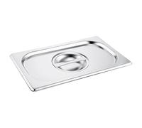 C&S Homestore Gastronorm 1/4 Stainless Steel Catering GN Pan - Durable Food Storage & Serving Tray for Buffet, Restaurant, Hotel, Bain Marie & Commercial Kitchen Use - Cover (Lid)