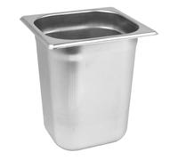 C&S Homestore Gastronorm 1/6 Stainless Steel Catering GN Pan - Durable Food Storage & Serving Tray for Buffet, Restaurant, Hotel, Bain Marie & Commercial Kitchen Use - 3L / 200mm