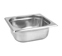 C&S Homestore Gastronorm 1/6 Stainless Steel Catering GN Pan - Durable Food Storage & Serving Tray for Buffet, Restaurant, Hotel, Bain Marie & Commercial Kitchen Use - 0.85 / 65mm