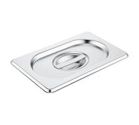 C&S Homestore Gastronorm 1/9 Stainless Steel Catering GN Pan - Durable Food Storage & Serving Tray for Buffet, Restaurant, Hotel, Bain Marie & Commercial Kitchen Use - Cover (Lid)