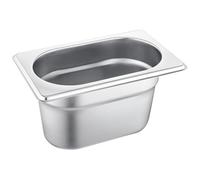 C&S Homestore Gastronorm 1/9 Stainless Steel Catering GN Pan - Durable Food Storage & Serving Tray for Buffet, Restaurant, Hotel, Bain Marie & Commercial Kitchen Use - 1L / 100mm