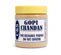 C&S Homestore Gopi Chandan Beige Powder for Hindu Puja, Vaishnav Tilak, Krishna Worship, ISKCON, Temple, Mandir, Pooja Samagri, Religious Ceremonies, Daily Prayer and Traditional Devotional Use