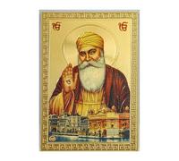 C&S Homestore . Guru Nanak Dev Ji Acrylic Photo Frame for Prayer Room, Car Dashboard, Desk - Sikh Guru Spiritual Gift, Small Peaceful Frame for Blessings, Wisdom & Devotion - Premium Religious Décor
