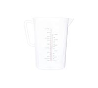 C&S Homestore Polypropylene Measuring Jug Precise Measurement Spillage-Free Narrow Stem Multi-Purpose for Flour, Sugar, Milk & Oil - 2 LTRS