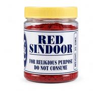C&S Homestore Red Sindoor Powder for Hindu Puja, Sacred Tilak, Temple Worship, Mandir, Pooja Samagri, Religious Ceremonies, Daily Prayer, Traditional Devotional Use and Rituals