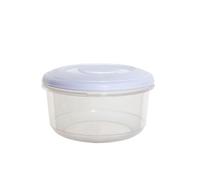 C & S Homestore Round large storage food container with white lid (F0190) 2Lt