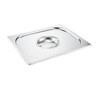 C&S Homestore Stainless Steel Gastronorm 1/2 Size Lid - Durable Food Storage Container Lid for Catering, Buffet, Bain Marie, Chafing Dish - Cover 1/2