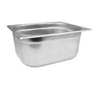 C&S Homestore Stainless Steel Gastronorm 1/2 Size Pan - Solid Variant - Durable Food Storage Container for Catering, Buffet, Bain Marie, Chafing Dish - 10ltrs 1/2 150mm