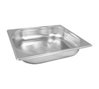 C&S Homestore Stainless Steel Gastronorm 1/2 Size Pan - Solid Variant - Durable Food Storage Container for Catering, Buffet, Bain Marie, Chafing Dish - 4.5ltrs 1/2 65mm