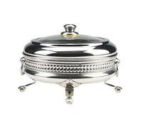 C&S Homestore Stainless Steel Masala Dabba with 7 Bowls - Multi-Purpose Kitchen Storage Container for Snacks, Dry Fruits, Mouth Fresheners, Pickles & Spices - Elegant Mirror Finish with Lid - 21cm